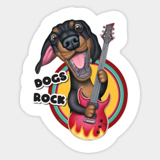 Dogs Rock Sticker